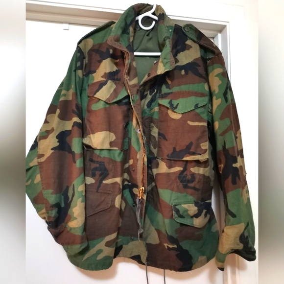 VintageCoat Men M LongCamo Cold Weather